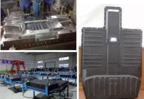 CFRT成型(xing)多層産品新能源(yuan)汽車電池支架有(yǒu)什麽優勢